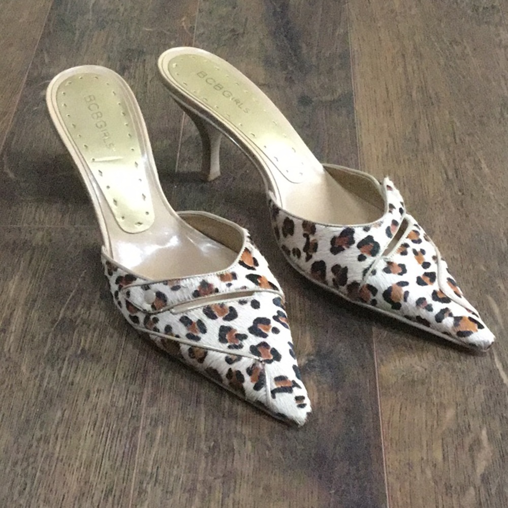 🐆 BCBG Leopard Mule 1.5" Kitten Heel